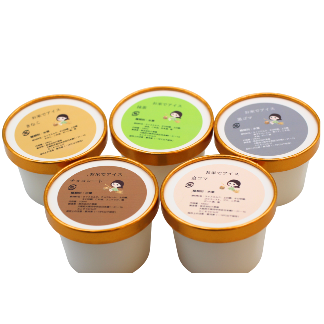 お米でアイス